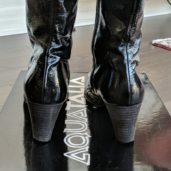 Patent leather boots. Aquatalia 9 - Picture 6 of 6